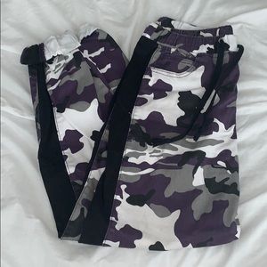 Purple Camo Joggers